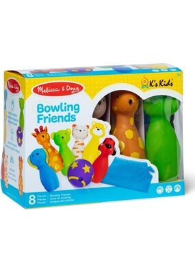 NEW Melissa & Doug Bowling Friends - Colorful Animal Toddler Bowling Set